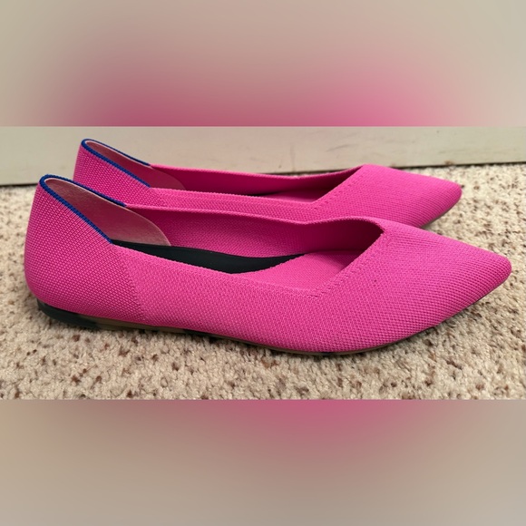 Rothy’s Pointed Toe Flats LIKE NEW condition, Pink, 9.5 - Picture 1 of 9